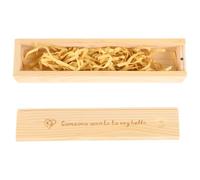 DECHOUS Boîte en Bois Beige Présent Rangement Élégant avec Couvercle pour Test de Grossesse et Souvenirs de Bébé pour Chambre de -nés, Présent pour Jeunes Parents