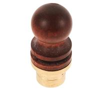 DECHOUS Bouchon de Bouteille de Vin Forme Calebasse en Bois et Laiton Traditionnel et Réutilisable, pour Sceller Gourdes à Vin et Autres Contenants