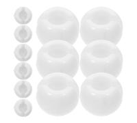 DECHOUS Butée à Sertir pour Chaîne à Billes Invisibles en Plastique Blanc, 12 Pièces, Installation Pratique et Réglage Facile pour Accessoires de Rideaux et Stores