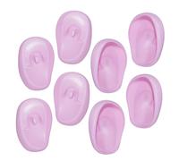 DECHOUS Cache-oreilles Silicone Lot de 4 Paires Taille Standard Protection Haute Température Anti-taches pour Teinture Capillaire Usage Salon Coiffure et Coupe Cheveux