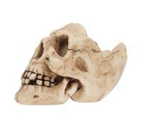 DECHOUS Cendrier Créatif Tête de Mort en Résine Beige, Décor Réaliste | Décoration Intérieure pour Maison et Café, Ambiance Halloween, Cendrier Decoratif