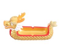 DECHOUS Cendrier Dragon Créatif en Résine Dorée, Cendrier de Bureau Pratique Rangement pour Cendres, Décoration Vintage pour Bureau ou Restaurant