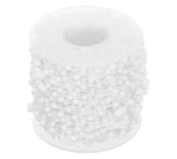DECHOUS Chaînette Inférieure pour Stores Verticaux 89mm, 15m, Blanche | Remplacement à Billes, Coupe à Longueur, Opération Stable, pour Lames Verticales et Poids