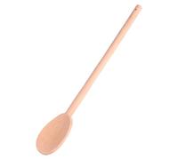 DECHOUS Cuillère Cuisine en Bois, Longue Cuillère à Soupe Réutilisable, Khaki, Monobloc, pour Mélanger, Servir et Doser Sel de Bain, Miel et Condiments