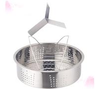 DECHOUS Cuiseur Vapeur pour Cuisson Saine à Double Poignée en Acier Inoxydable Grosse Capacité Panier Vapeur Multifonction Conçu pour Cuiseur Électrique
