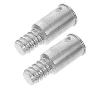 DECHOUS Embouts Métal Filetés Argenté 2pièces Adaptateurs Rallonge Pour Manche À Balai Usage Commercial Et Domestique Compatible Tiges Métalliques