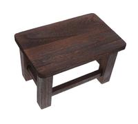 DECHOUS Escabeau en Bois Massif Vintage pour Garçon et Filles et Adultes, Tabouret Pratique Assise Confortable, pour Bureau et Entrée du Salon