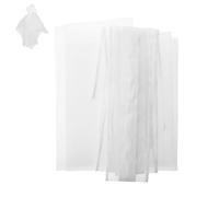 DECHOUS Grands Nœuds de Bancs de Mariage Solide 12 Pièces en Tulle Blanc avec Longues Queues, Décoration Élégante pour Chaises D'église Événements Intérieurs et Extérieurs