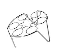 DECHOUS Grille à Œufs Vapeur en Acier Inoxydable 2pcs Support de Cuisson à Vapeur Couche Porte Œufs Pratique Cuisine Maison Cuisson de 1 à 6