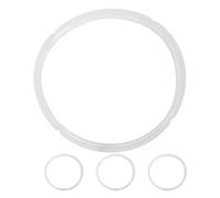 DECHOUS Joint D'étanchéité pour Autocuiseur en Silicone Blanc, Diamètre 20cm, Lot de 4 Pièces, Accessoires Solide pour Couvercle de Marmite de Cuisson sous Pression