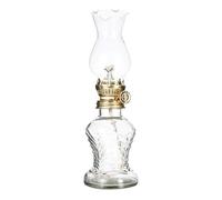 DECHOUS Lampe à Huile Vintage en Verre Style Lanterne Rustique pour Décoration Intérieure, Facile à Utiliser Mèche, pour Home Decor