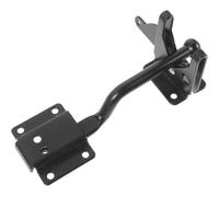 DECHOUS Loquet de Portail Robuste en Acier au Carbone Noir Vis de Montage, Design Pratique et Installation Facile pour Clôtures en Bois Extérieures et Portails de Piscine