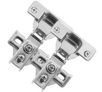 DECHOUS Lot de 2 Charnières Invisibles en Acier Inoxydable Amortisseur Hydraulique, Réglables, Base Croisée et Bras Renforcé pour Portes D'armoires Cuisine