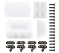 DECHOUS Moule en Silicone Époxy Flexible pour Coffret au Trésor DIY, Moule de Boîte Miroir pour Résine avec Accessoires, pour Loisirs Créatifs et Fabrication Bijoux, Silicone Résistant