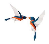DECHOUS Oiseau Origami Papercraft Tête Danimal Animaux Décorations Murales Sculpture Murale Décor Vintage Mur Art Accessoires 3d Papier Fait Main Importer De La Confiture