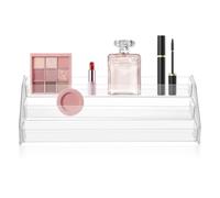 DECHOUS Organisateur de Maquillage en Acrylique Transparent Porte-Palettes de Fards à Paupières 3 Niveaux Compartiments Rangement Compact pour Cosmétiques pour Coiffeuse et Salle de