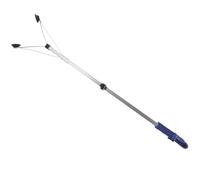 DECHOUS Outil de Ramassage à Manche Long Pliable, Pince à Ramasse-Déchets Bleue en Acier Inoxydable, Poignée Antidérapante pour Personnes en Rééducation ou avec Arthrite