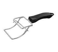 DECHOUS Pince de Cuisson Acier Inoxydable pour Plaques de Four et Friteuse à Air Poignée Isolante Résistante Chaleur Accessoire Pratique pour Manipulation Sécurisée des Plats Chauds
