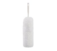 DECHOUS Plumeau à Poussière Blanc Tête en Fibres Synthétiques Flexibles et Manche Télescopique pour Nettoyage Domestique de Voiture et Mur
