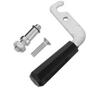 DECHOUS Poignée de Porte de Chaudière Résistante à Haute Température, Poignée de Remplacement en Métal pour Accessoires de Chauffage en Maison d'Hiver, 1 Set
