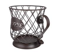 DECHOUS Porte-capsules de Café en Métal Marron Créatif pour Comptoir Rangement pour Boissons et Cookies