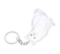 DECHOUS Porte-clés Boîte à Souvenirs Transparente pour Poils de Chat Collecteur de Poils Compact et Pratique pour Mémorial Animal Porte-clés Capsule de Rangement pour Souvenirs de Chat