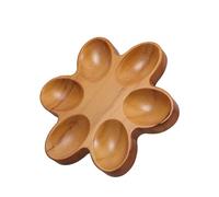 DECHOUS Porte-œufs En Bois Naturel 6 Œufs Plateau à Œufs De Poule Robuste Multifonction La Cuisine Réfrigérateur Rangement Élégant