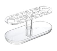 DECHOUS Présentoir à Pinceaux de Maquillage Trous Multi-Tailles en Acrylique Transparent Rack Minimaliste Facile à Utiliser pour Séchage à L'air et Nail Art