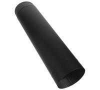 DECHOUS Raccord Conduit Cheminée en Acier Inoxydable 125 MM Noir Tuyau Poêle à Bois Résistant Haute Température 05 M Manchon de Raccordement pour Ventilation Poêle Portable Conduit