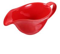 DECHOUS Saucière en Céramique Rouge 150 Ml sans Poignée, Bol à Sauce pour Vinaigrettes et Condiments, Mini Pichet Cuisine et Repas, Usage Barbecue et Dîner Familial