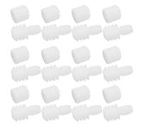 DECHOUS Set de Chevilles en Nylon Blanc Conception Polyvalente Lot de 20 et Installation Facile pour Charnières D'armoire Inserts D'écrou pour Montage de Meubles