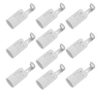 DECHOUS Support de douille E14 10pcs, base légère en plastique thermoplastique et alliage de zinc, pour douille ampoule petite, adapté à la rénovation d’éclairage intérieur et appliques