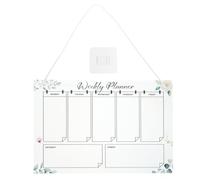DECHOUS Tableau Mémo Hebdomadaire en Acrylique Transparent Réutilisable Cordon Suspendu pour Écrire un Planning Portable au Bureau ou Maison