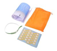 DECHOUS Tapis de Mesure pour Bébé 0-3 Ans Toise, Mètre Ruban Tour de Tête et Mesure Pied Intégrée, Tapis de Suivi de Croissance Portable pour Nourrissons, Stickers Autocollants et Paquet