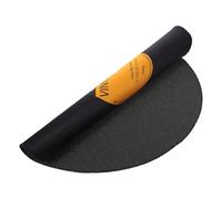DECHOUS Tapis Rond Vinyle 80 CM Antidérapant Noir Thème Musique Années 80 pour Chambre Vintage Disque Vinyle Décor