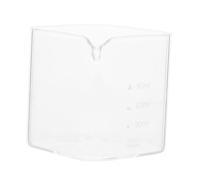 DECHOUS Tasse à Expresso en Verre 90 Ml, Verre Doseur Transparent, Pichet à Lait Multifonction, Compatible Café Cappuccino et Latte, Usage la Cuisine et Barista,