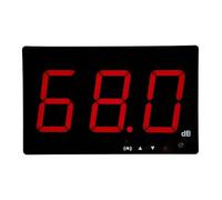 Décibelmètre, 30~130dB Sonomètre de Numérique Monté au Mur avec Affichage LCD, Sonomètre Professionnel avec Seuils d'Alarme Fixés, USB Lecteur de Niveau de Pression Sonore, SW-525A
