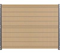 DECKLINEA Kit Occultation Bois Composite - Beige - Hauteur : 193 cm - AKIDO - Lattes Pleines Résistantes - Montage Facile - Haute Resistance - 3 Couleurs Disponibles
