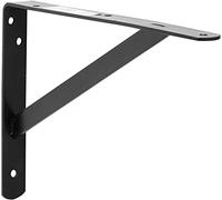 Decko 49144 Heavy Duty Équerre pour étagère, 26,7 cm par 19,1 cm, Noir, 10-Pack, 49144
