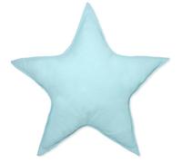 Declea Coussin décoratif en Forme d'étoile pour Chambre d'enfant, Coussin rembourré pour Enfants, fabriqué à la Main, mobilier et Textile de Chambre - Blue Light