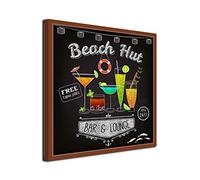 DECLINA - Cadre Décoratif Beach Hut - Ambiance Bord De Mer - Impression HD Sur toile - Fabriqué En France