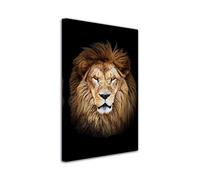 DECLINA - Cadre Mural Le Roi Lion - Esprit Fauve Élégant - Impression haute définition sur toile - Fabriqué en France - 30x50 cm