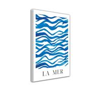 DECLINA - Tableau Mural Abstrait La Mer Graphique - Toile Murale Impression HD - Décoration Maison Moderne - Atelier Français - 30x50 cm