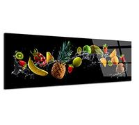 DECLINA - Tableau Mural Fruits Party - Décoration Murale Cuisine Ambiance Gourmande - Impression Haute Définition Sur Verre Acrylique - Fabrication Française