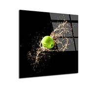 DECLINA - Tableau Mural Pomme Verte - Décoration Murale Artistique Contemporaine - Photo Murale Sur Verre Acrylique - Fabrication Française