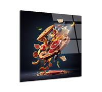 DECLINA, tableau verre acrylique, décoration murale cuisine, cadre design léger, tableau déco la planche apéritif, art mural moderne, décoration intérieure élégante, 30x30 cm