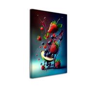 DECLINA, Tableau XXL, Tableau Toile Déco Fraicheur de Fruits, 50x80 cm
