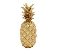 Deco 79 62361 Poly Pierre Doré Ananas Home Decor Produit, 17,8 cm L/45,7 cm H