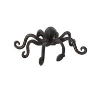 Deco 79 Sculpture décorative en métal en Forme de Pieuvre - Statue de décoration d'intérieur avec de Longs tentacules et ventouses - Figurine d'appoint - 30,5 x 22,9 x 10,2 cm - Noir