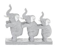 Deco 79 Sculpture, résine, Argent, 27,9 x 7,6 x 22,9 cm